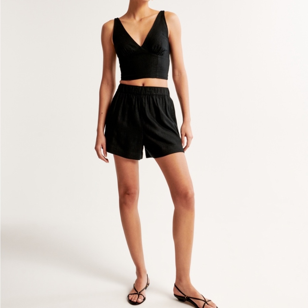 Abercrombie & Fitch Linen Blend Shorts